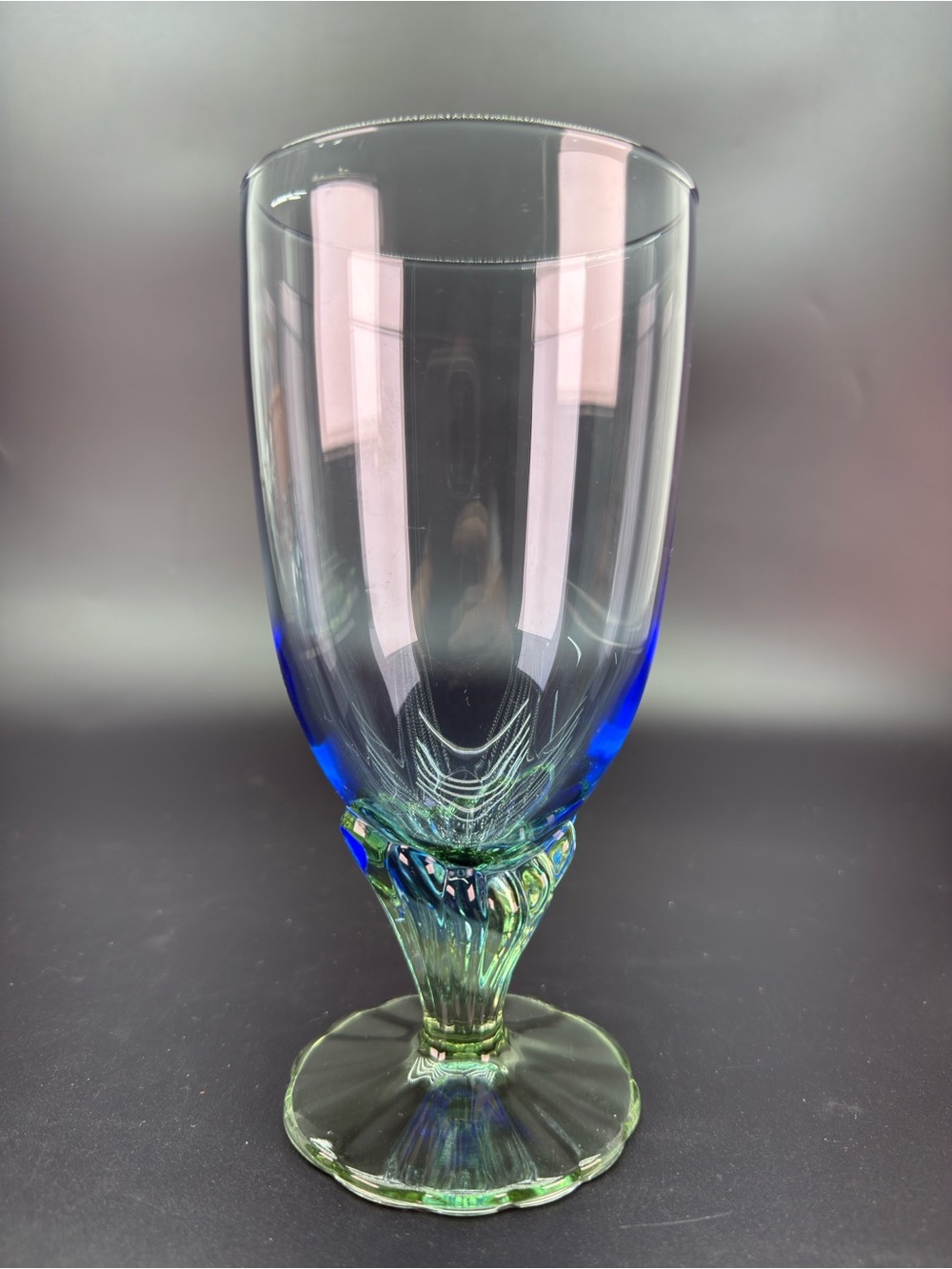 Vintage Handblown Bormioli Rocco
 "Bahia" Water Goblet Iced Tea Glass